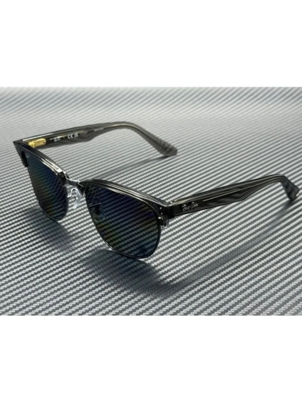 New Ray-Ban Men Grey Transparent Sunglasses 54-21-145
